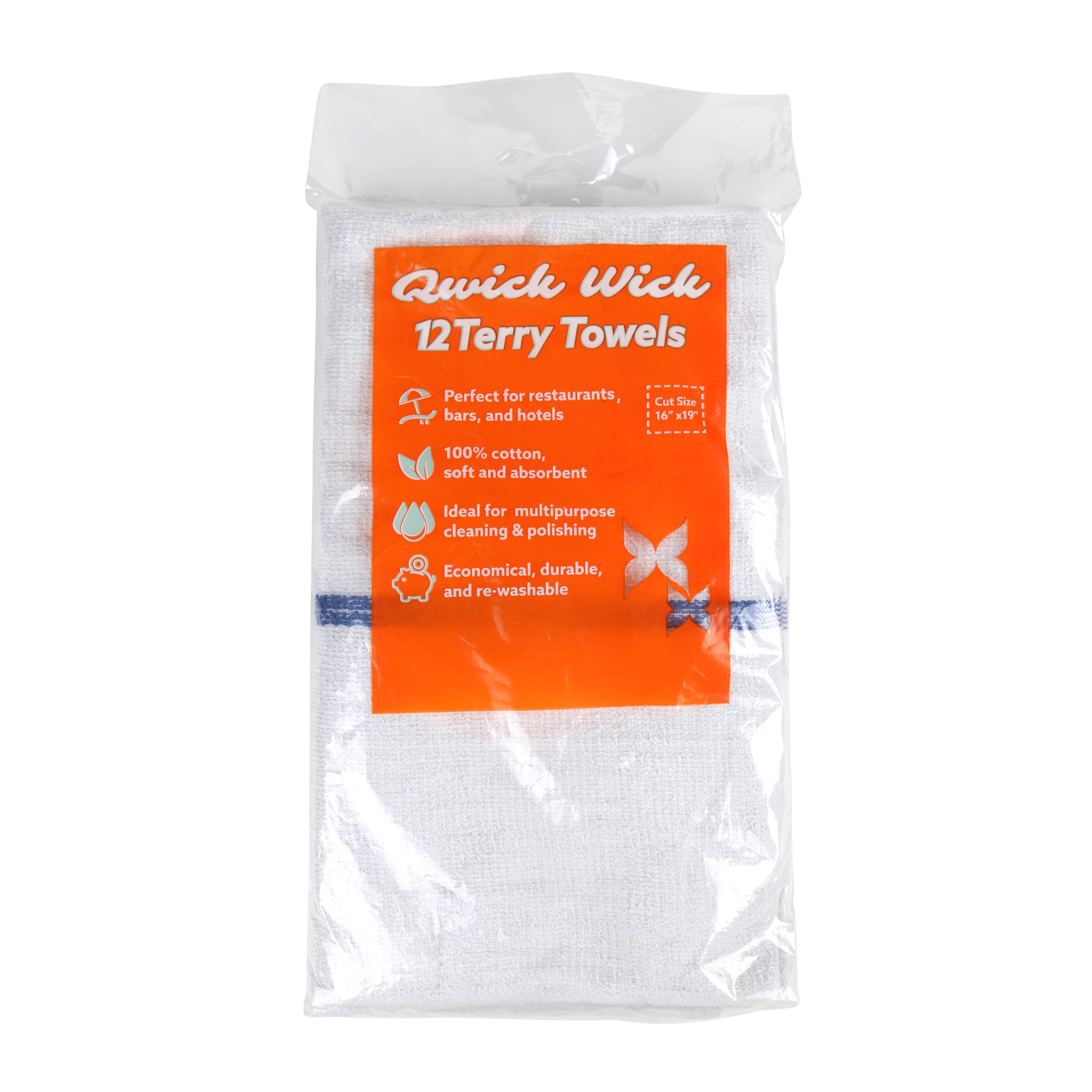 Arkwright Home - Wholesale Dishcloth - 12 Pack of Striped Bar Mop Towels - 16 x 19 Kitchen Cleaning2