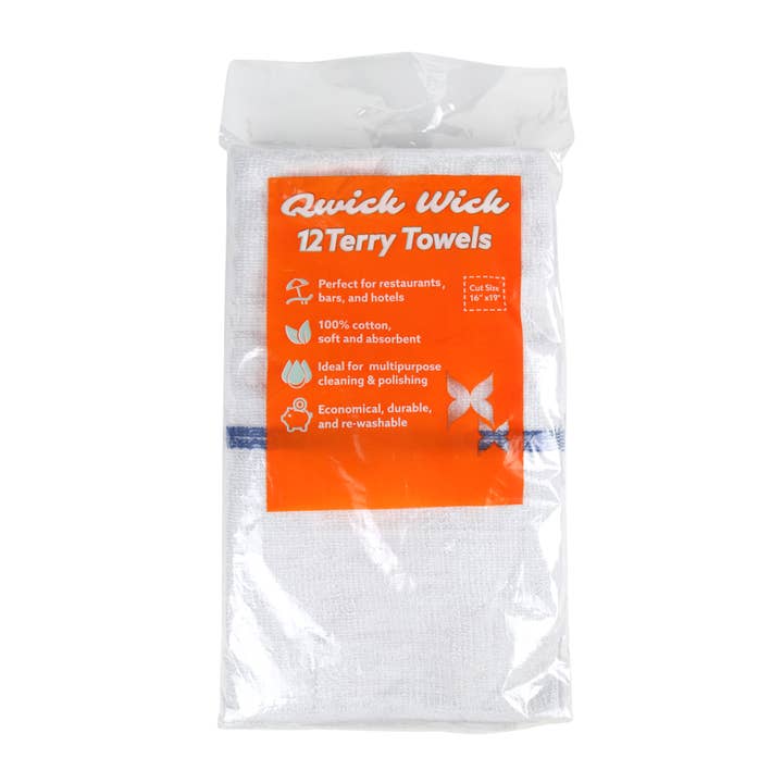 Arkwright Home - Wholesale Dishcloth - 12 Pack of Striped Bar Mop Towels - 16 x 19 Kitchen Cleaning2