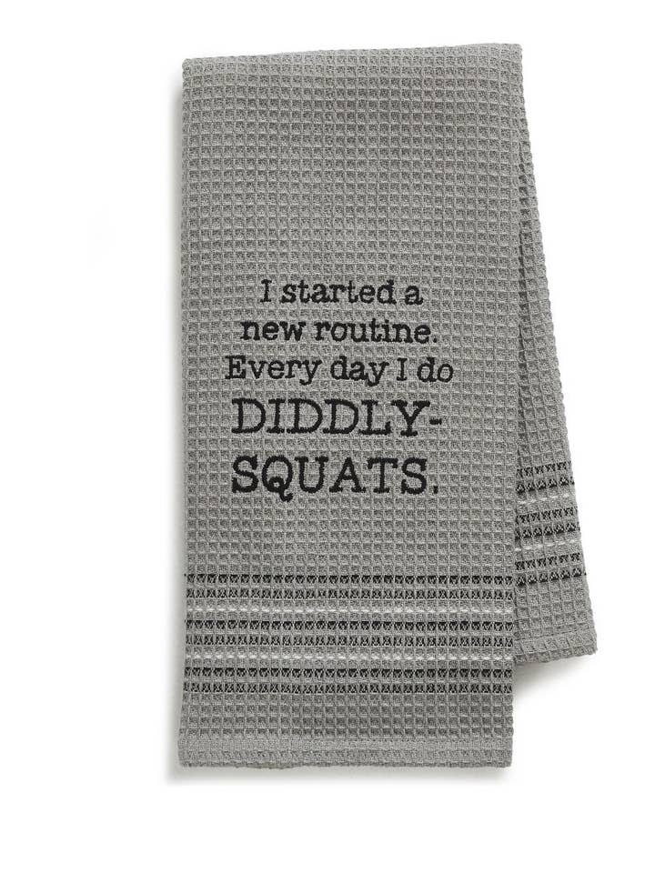 Diddly Squat Tea Towel MH-172, 100% Cotton (Set of 2) for wholesale by Mona B.