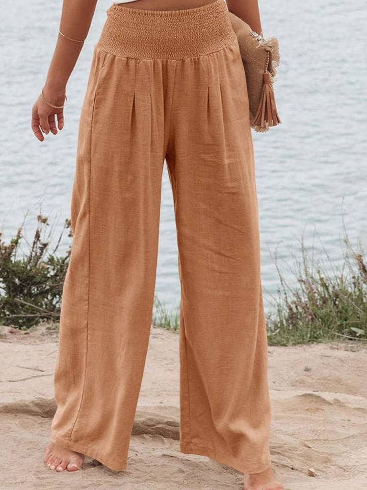 Lily Clothing - Wholesale Pants - Women's - STYLE COTTON SLACKS MADE OF OLD MID-RISE SLACKS