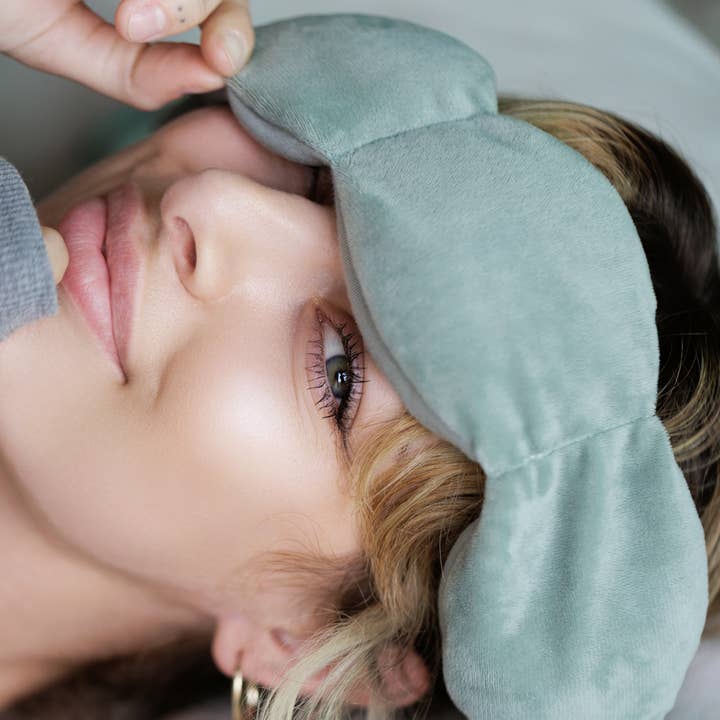 nodpod - Wholesale Sleep/Eye Mask - Sage Weighted Sleep Mask - Eye Mask