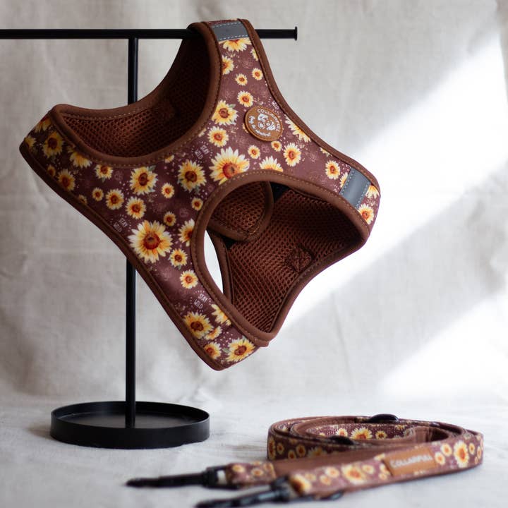 Collarfull - Venta al por mayor Arnés - Perros - Arnés para perros escalonable Tiny Trails: Los girasoles en mi mente7