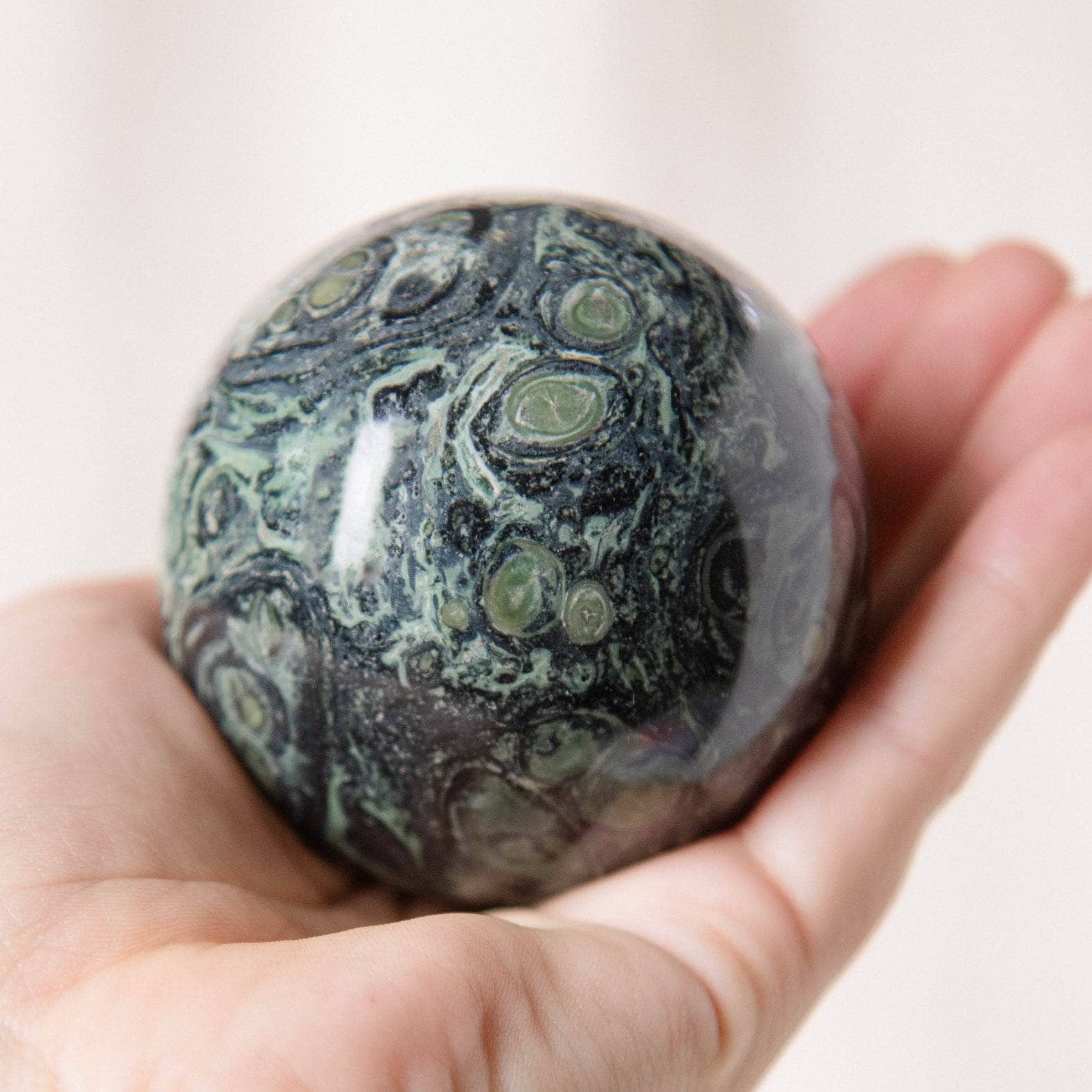 Tiny Rituals - Wholesale Spiritual Stone/Crystal - Kambaba Jasper Sphere - AAA Premium Quality70