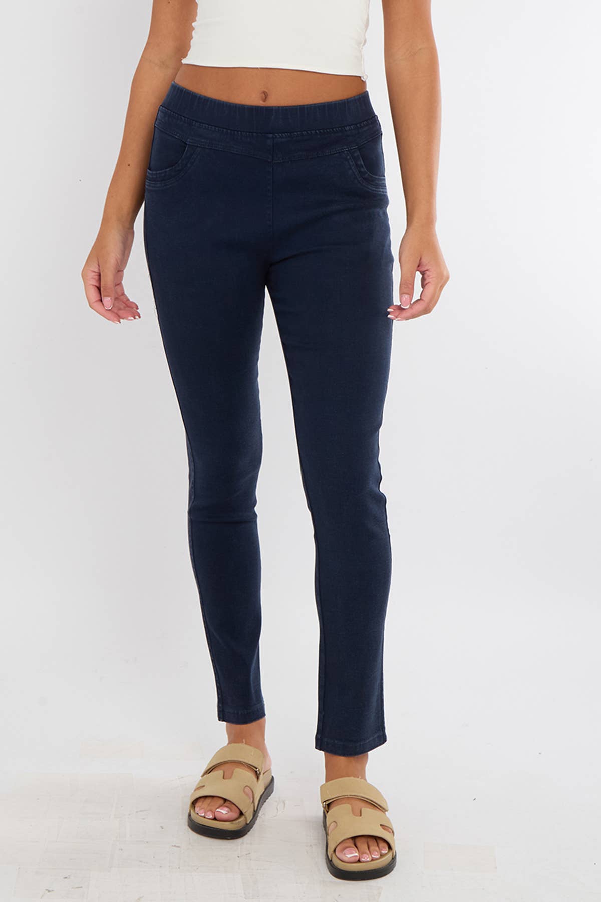 Superbia - Wholesale Pants - Women's -  High Waist 4 way Pull-on Stretch Stone Wash Magic Jeggings16