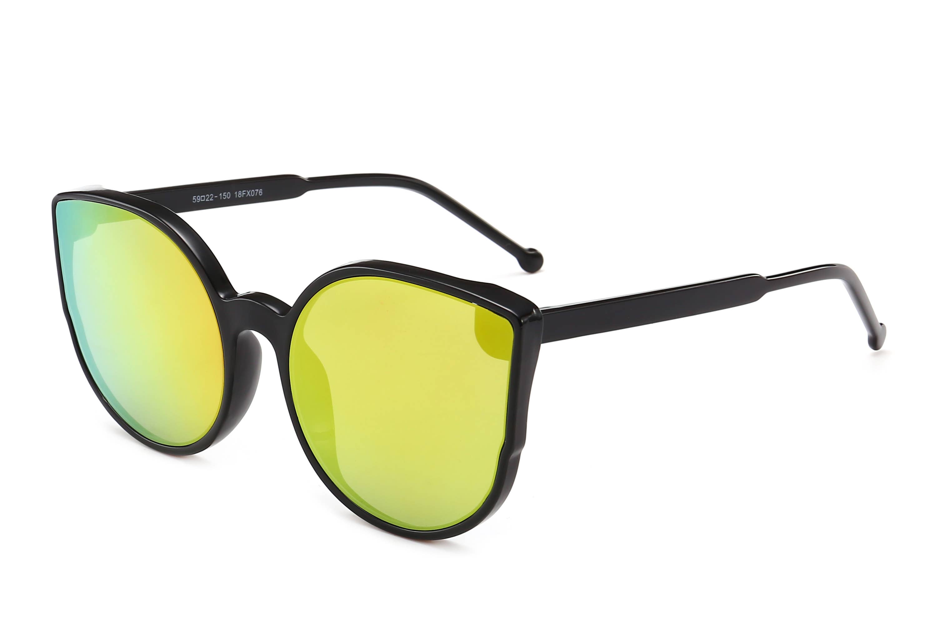 Trio Trading - Vendita all'ingrosso Occhiali da sole - Bambini - Occhiali da sole a specchio con occhi di gatto per ragazzina, assortiti, confezione da 126