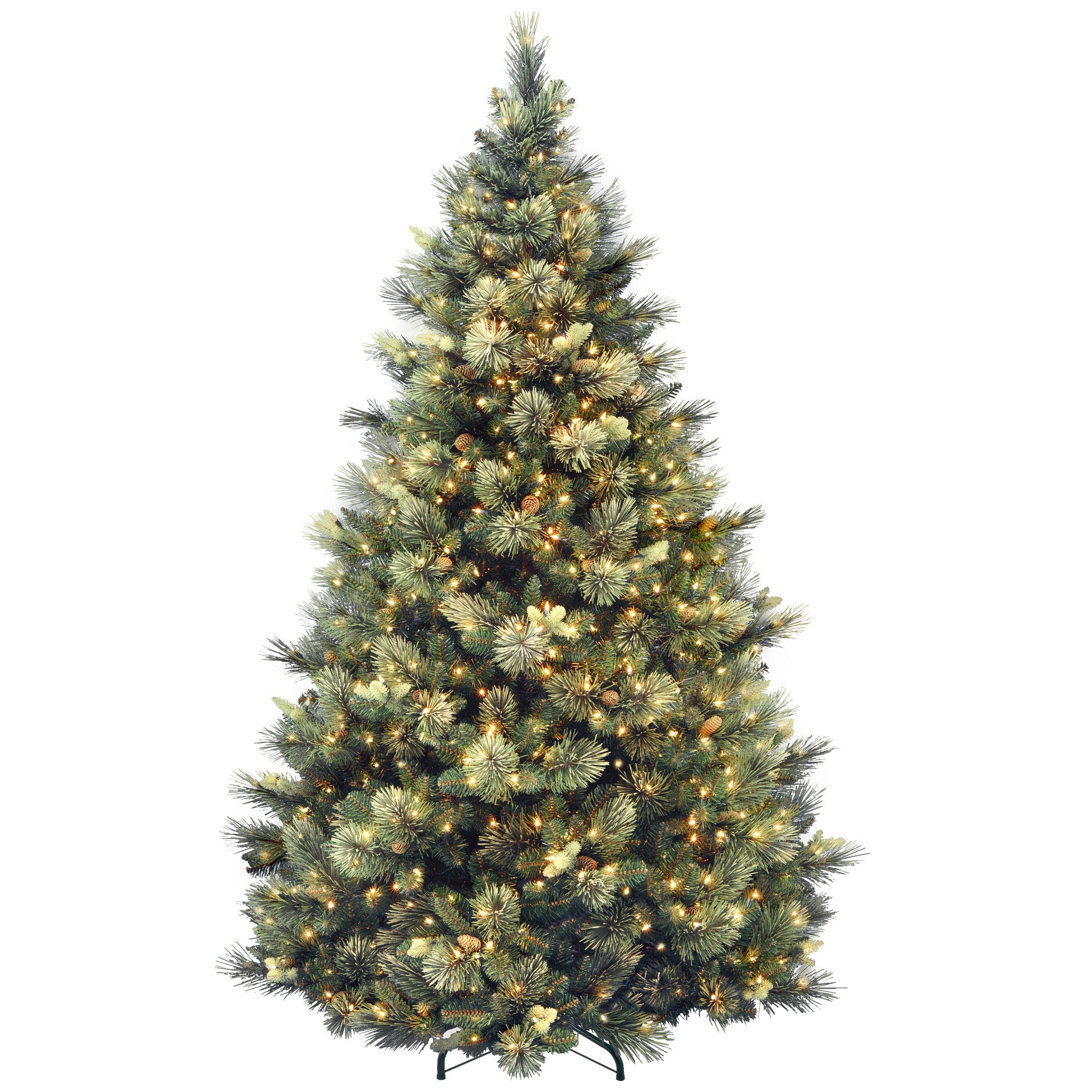 National Tree Company - Wholesale Artificial Christmas Tree - 7.5 ft. Pre-Lit Carolina Pine Tree with 1000 Clear Lights, Plug-In0