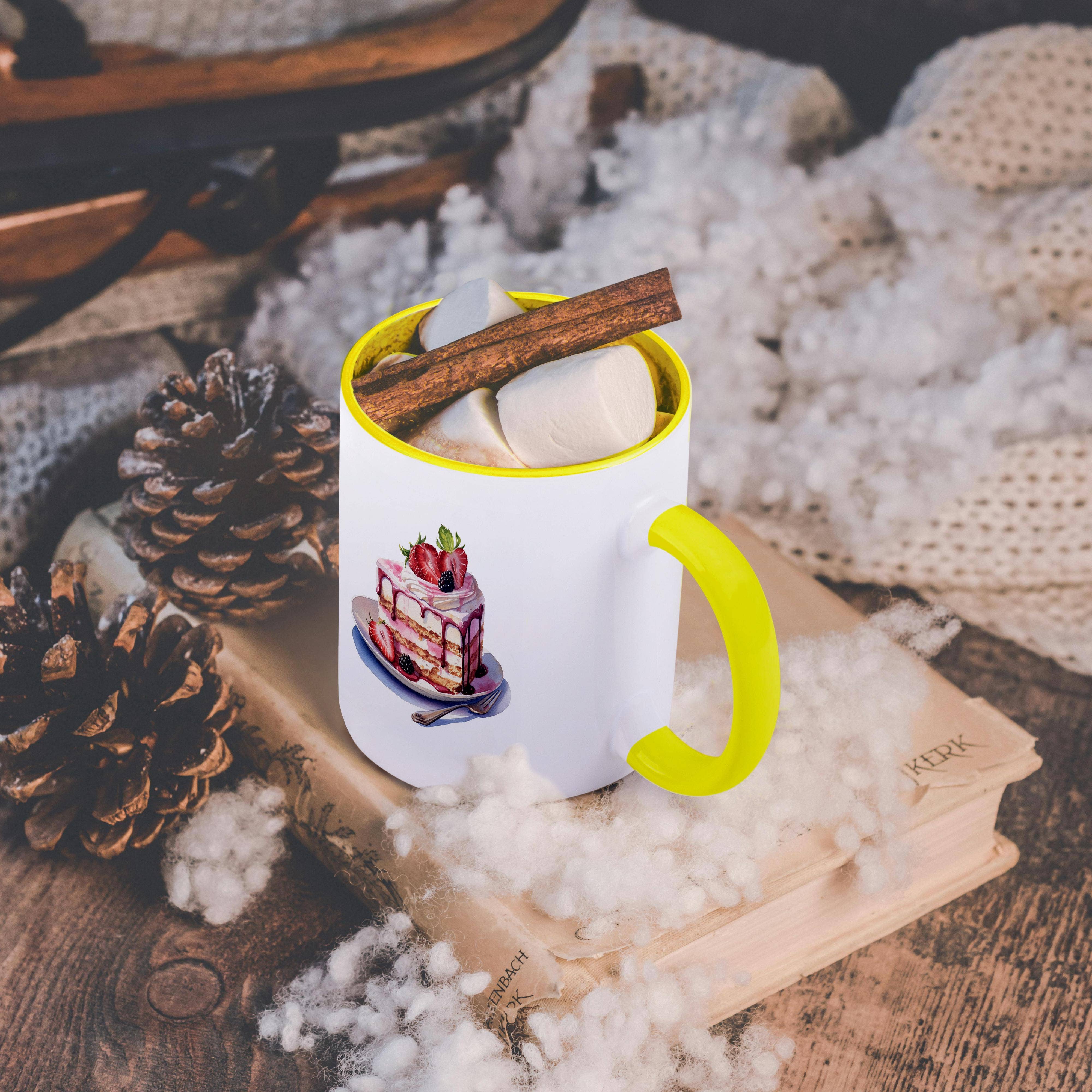 3dRose - Wholesale Coffee Mug - 3dRose, Strawberry Ice Cream Cake Illustration, Mug5