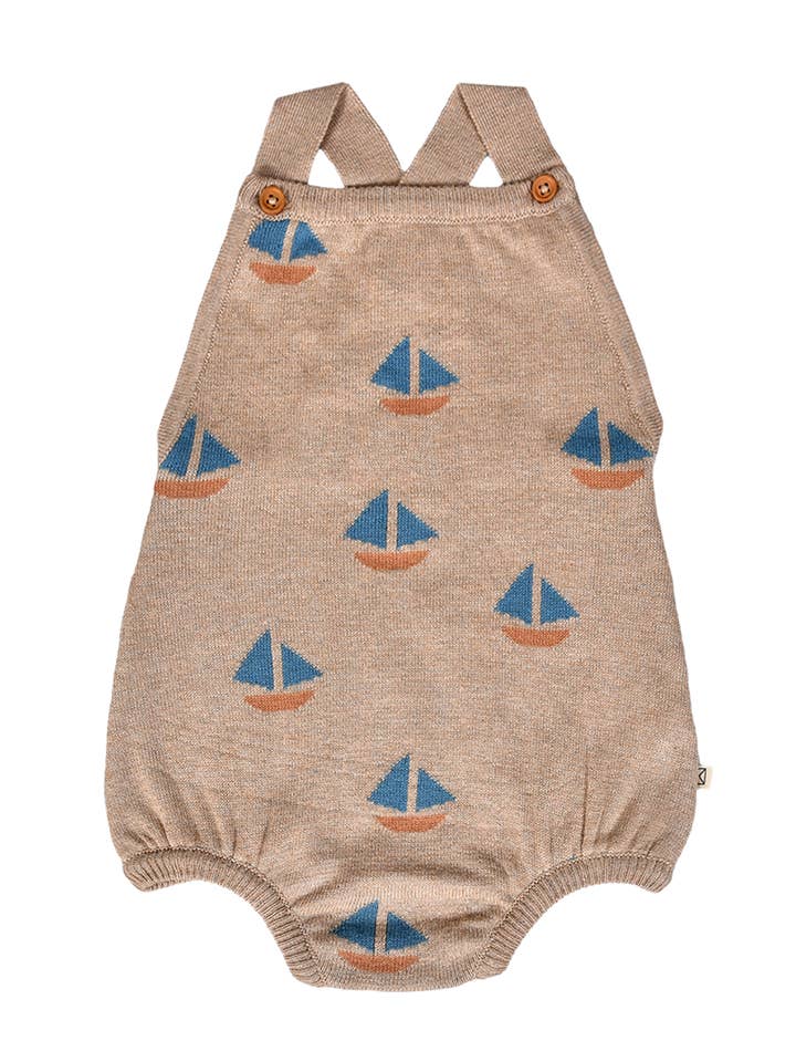 Dear Hayden - Wholesale Jumpsuit - Baby - Frankie Romper Sand Dollar0
