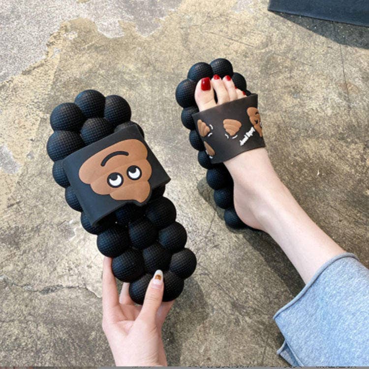 VIGOR - Vendita all'ingrosso Pantofole - Donna - Sandali Poop Soft Slide antiscivolo in ambienti interni11