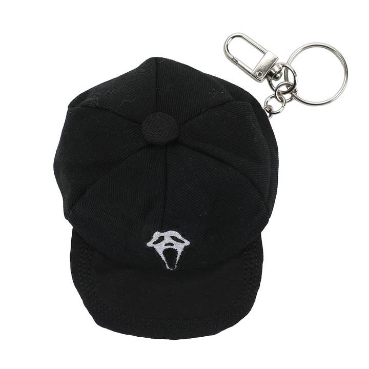 Ghostface Logo Black Mini Wool Hat Keychain With Storage Pocket and other Purchase Wholesale halloween keychain. Free Returns & Net 60 Terms on Faire trending on Faire.