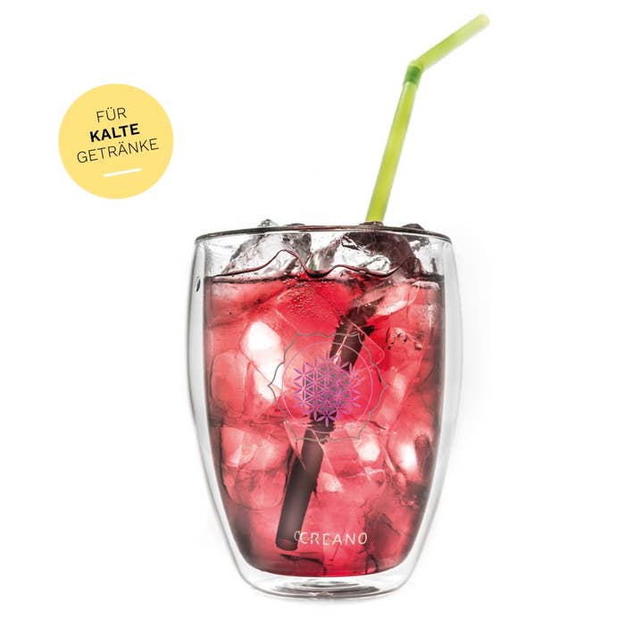 Creano - Vente Verre/tasse - Verre thermos double paroi Creano « fleur de vie » 250 ml6