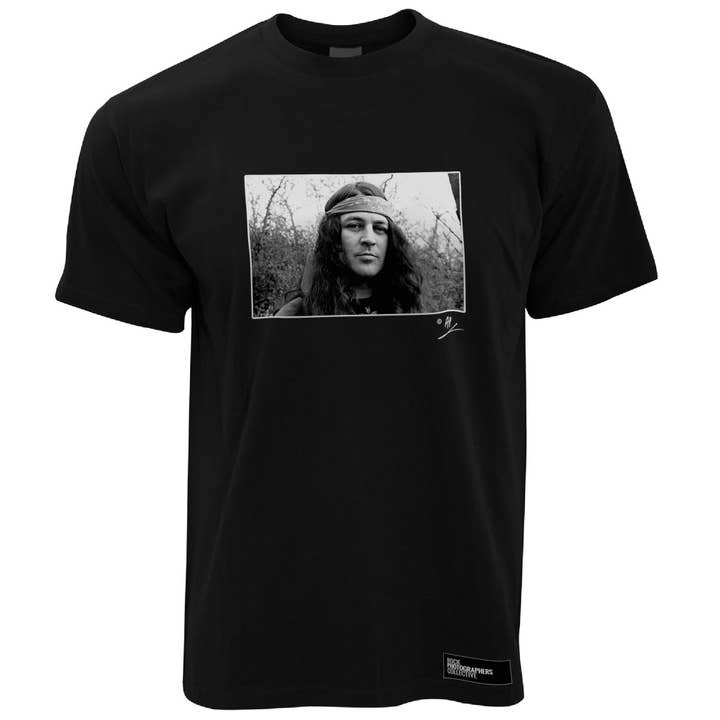 Camiseta masculina Ian Gillan location portrait AP por atacado de Rock Photographers Collective