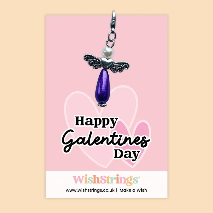 Buon Galentine's Day - Augura Angeli, Fermaglio Ricordo | J074 per la vendita all'ingrosso da parte di WishStrings