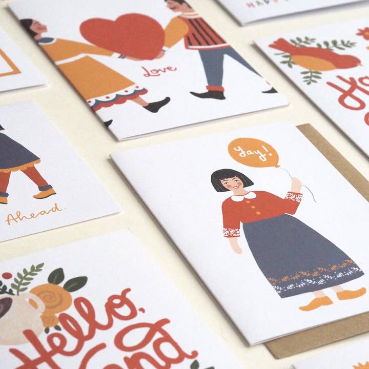 Jade Fisher – wholesale Friendship card – To A Great Friend Illustrated Card2