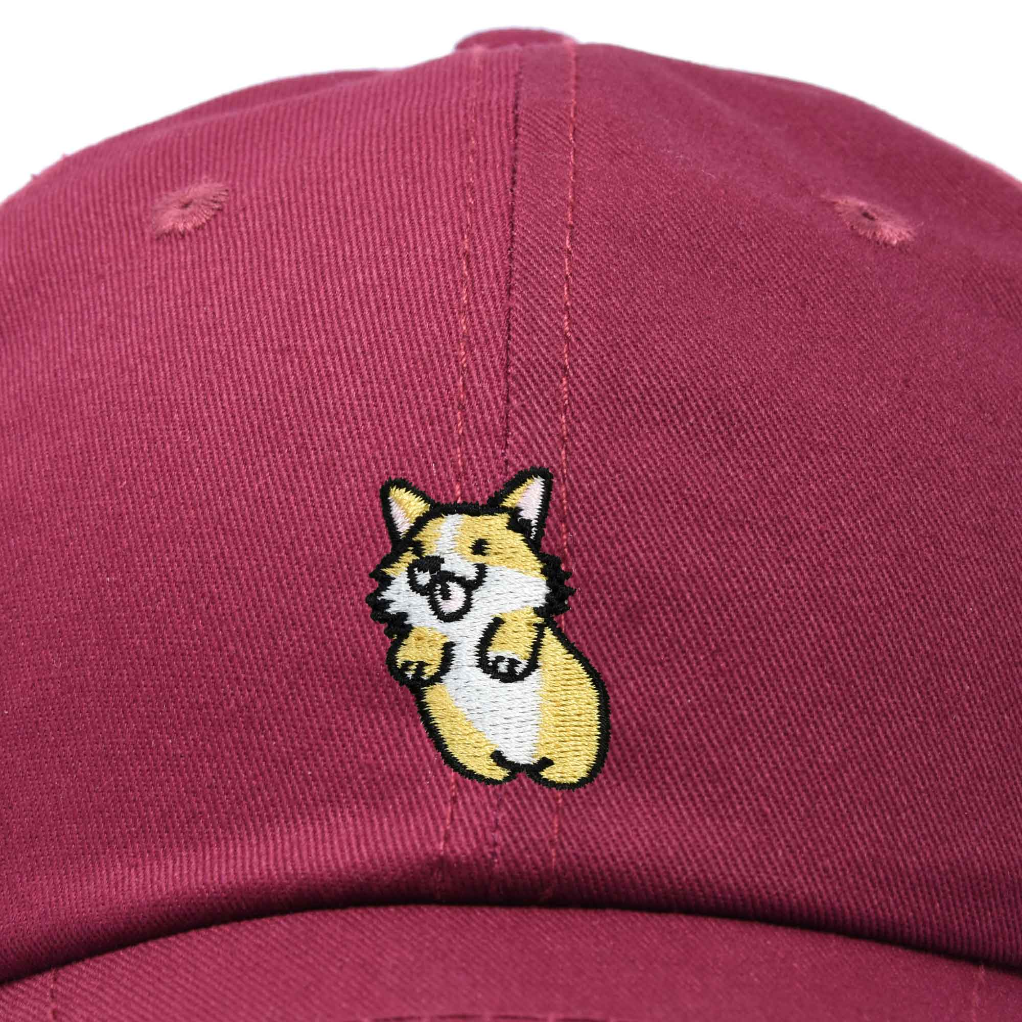 Dalix - Wholesale Baseball Cap - Women's - DALIX Cute Leaping Corgi Hat Womens Embroidered Baseball Cap17