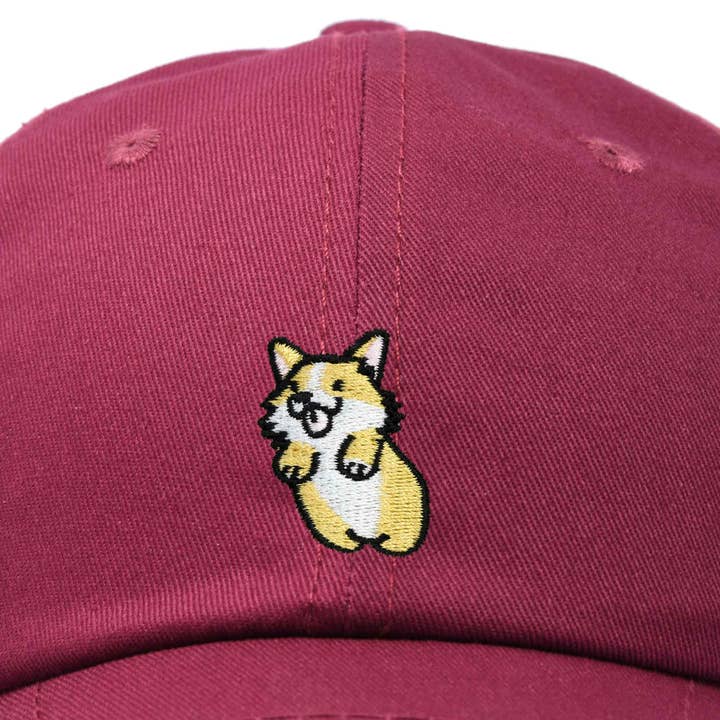 Dalix - Wholesale Baseball Cap - Women's - DALIX Cute Leaping Corgi Hat Womens Embroidered Baseball Cap17