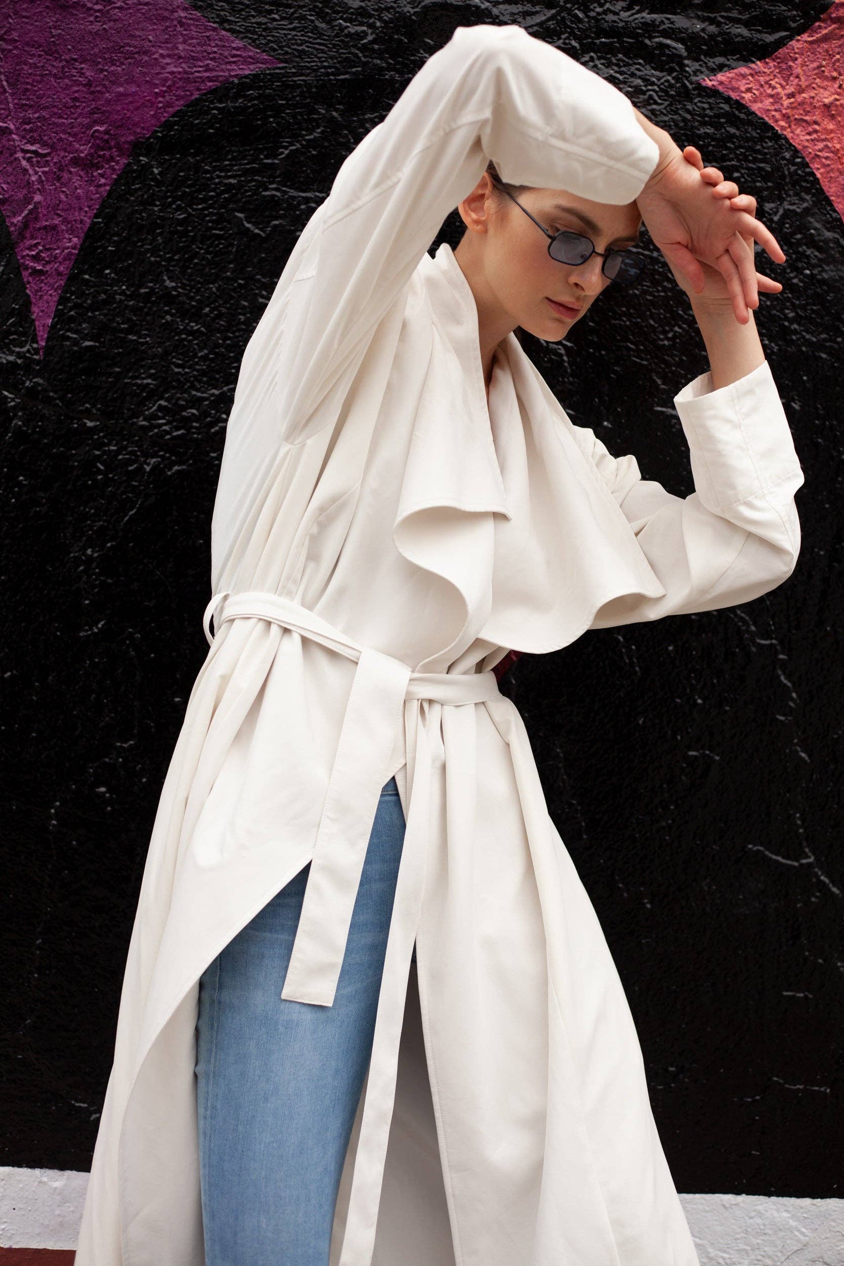 LÂCHER PRISE APPAREL - Vente Trench – femme - Trench-coat Exode - Blanc2