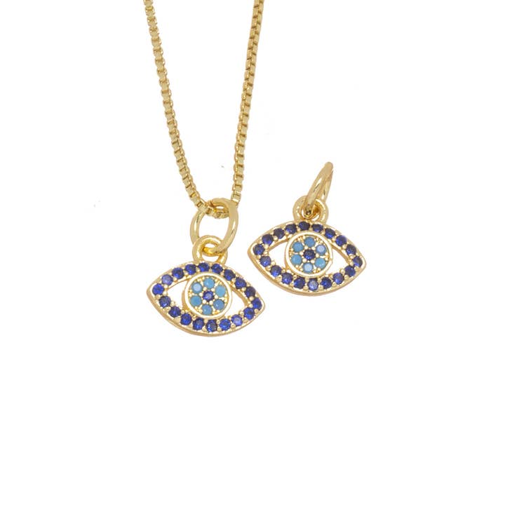 Gold Evil Eye Charm with Turquoise Oval Pendant CPG1196 and other Purchase Wholesale evil eye pendant. Free Returns & Net 60 Terms on Faire trending on Faire.