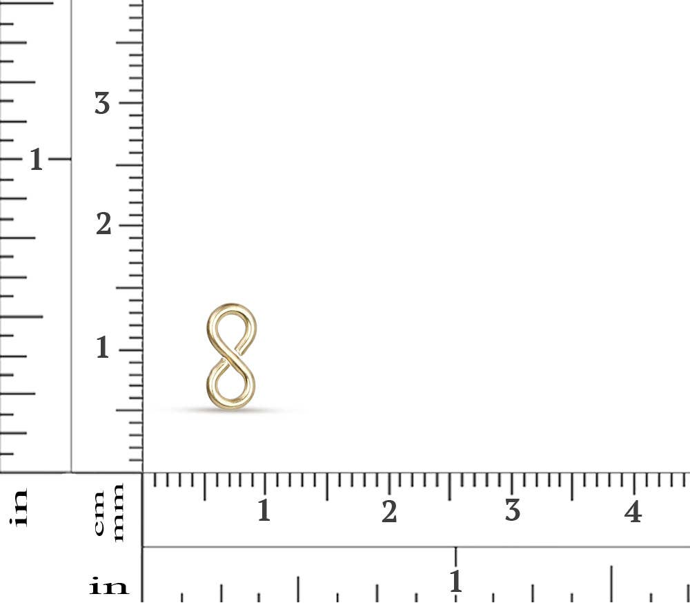 Plazko - Wholesale Clasp - 14Kt Gold Filled 18ga Figure 8 Eye 9x4.25mm - 10pcs/pack1