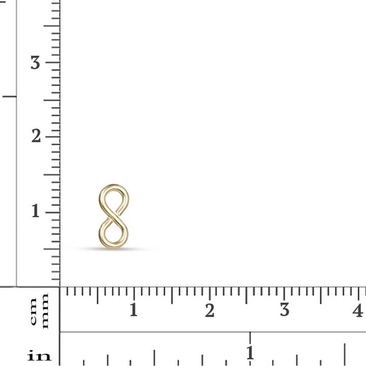 Plazko - Wholesale Clasp - 14Kt Gold Filled 18ga Figure 8 Eye 9x4.25mm - 10pcs/pack1