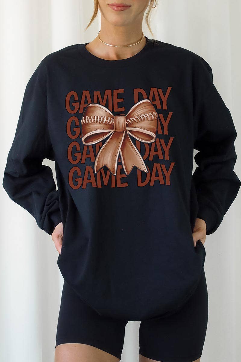 COLORBEAR – T-shirt gráfica - Unissexo por atacado – Camiseta de manga comprida com estampa de futebol para dia de jogo1