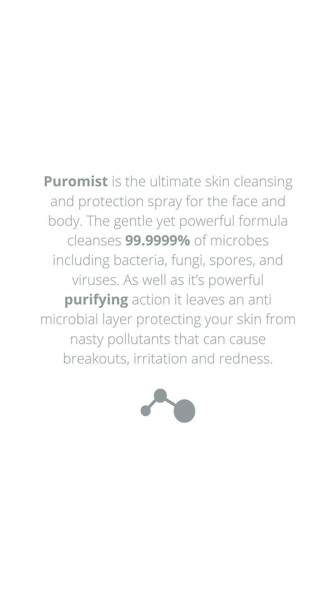 Puromist Spray - Wholesale Face & Body Mist/Water - Anti Bacterial / Fungal / Non Toxic / Puromist Spray 100ml1