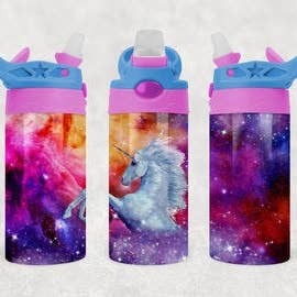 Unicorn Galaxy Kids or Sippy Cup for wholesale by Twisted T Creations