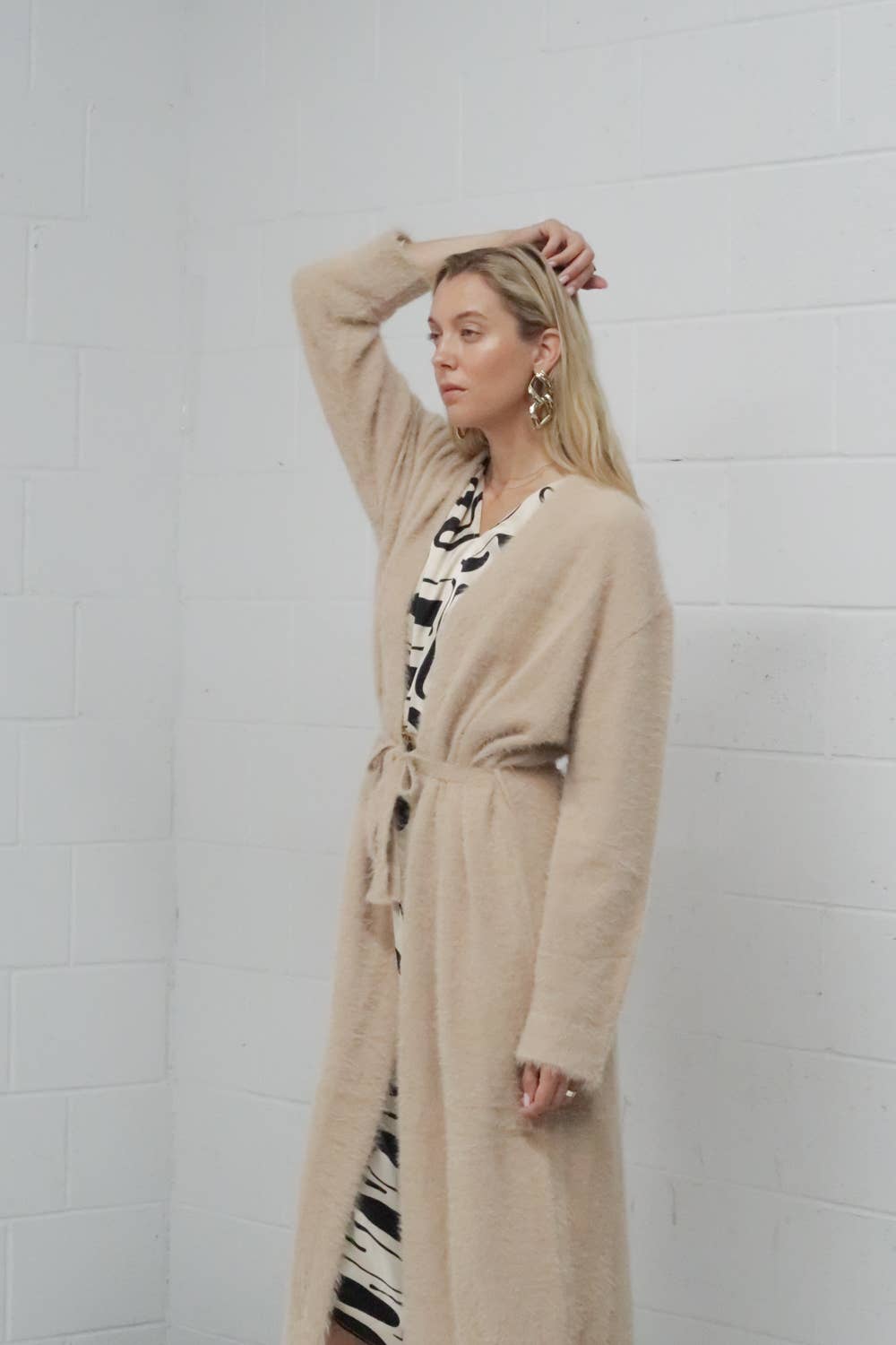 Beulah Style - Wholesale Robe - Women's - Fuzzy Alpaca  Maxi Robe
MC41478