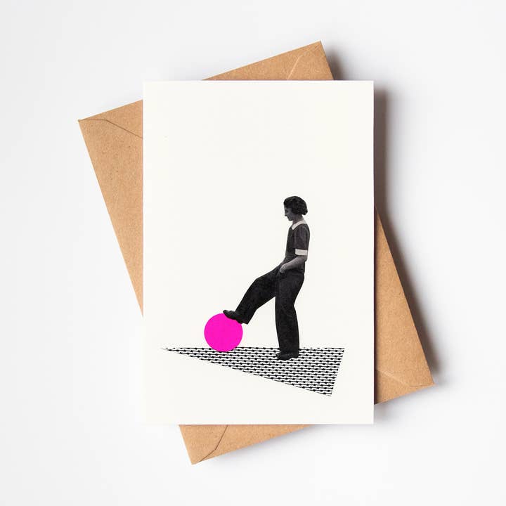 Carte de vœux de contrôle du ballon pour la vente par Cassia Beck