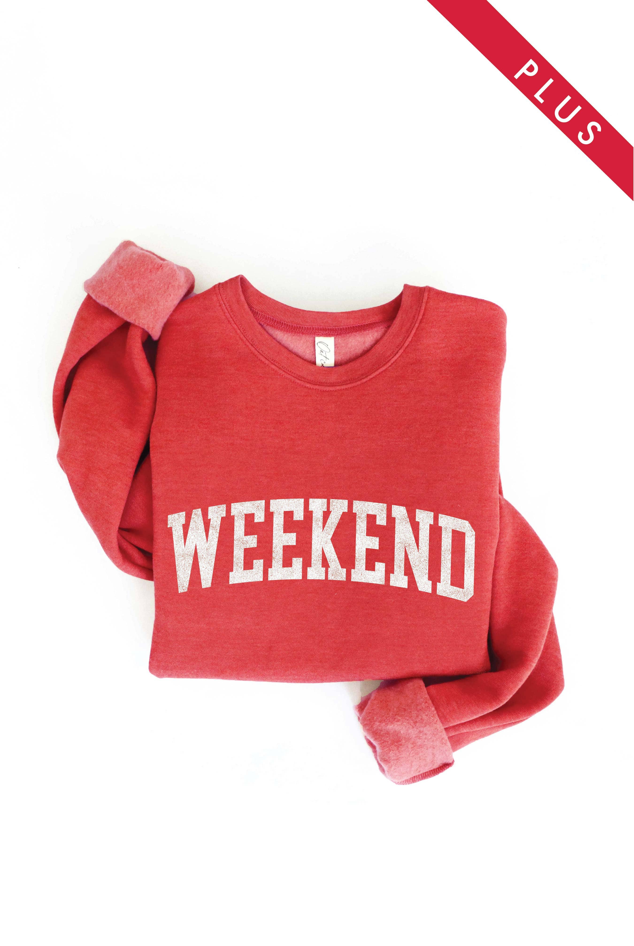 OAT COLLECTIVE - Wholesale Graphic Sweatshirt - Women's - WEEKEND Plus Graphic Sweatshirt11