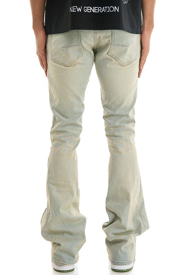 KDNK - Wholesale Jeans - Men's - DOUBLE ZIPPER FLARE JEANS2
