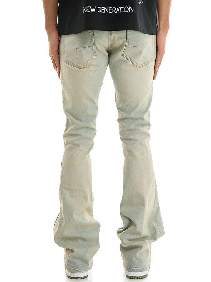 KDNK - Wholesale Jeans - Men's - DOUBLE ZIPPER FLARE JEANS2