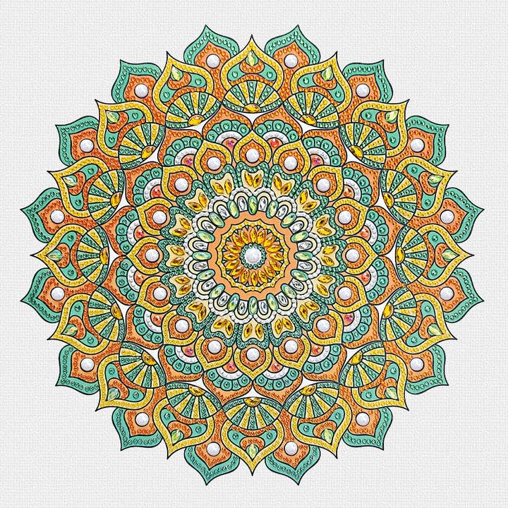 URSUS® / Buntpapierfabrik Ludwig Bähr GmbH & Co. KG - Wholesale DIY Craft Kit - Diamond Painting Mandala Set 73