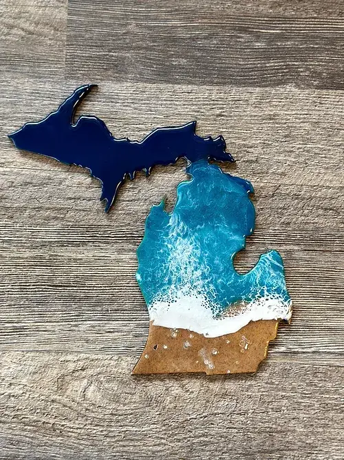 Resin Vibes by MB - Wholesale Wall Accent - Michigan Beach Wall Art1