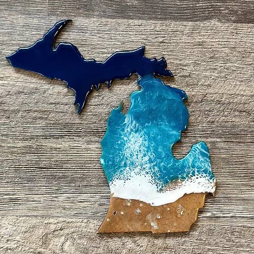 Resin Vibes by MB - Wholesale Wall Accent - Michigan Beach Wall Art1