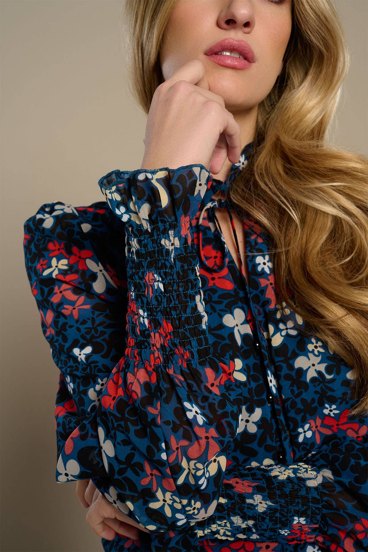 Blue ROSELLA TOP for wholesale on Faire2