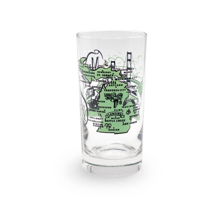 Peninsulas - Wholesale Drinking Glass/Cup - Michigan Glass1