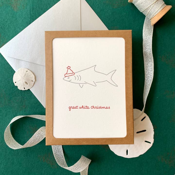 Stor Hvid Juleferiekort - Boxed Sæt for engroshandel hos Albertine Press