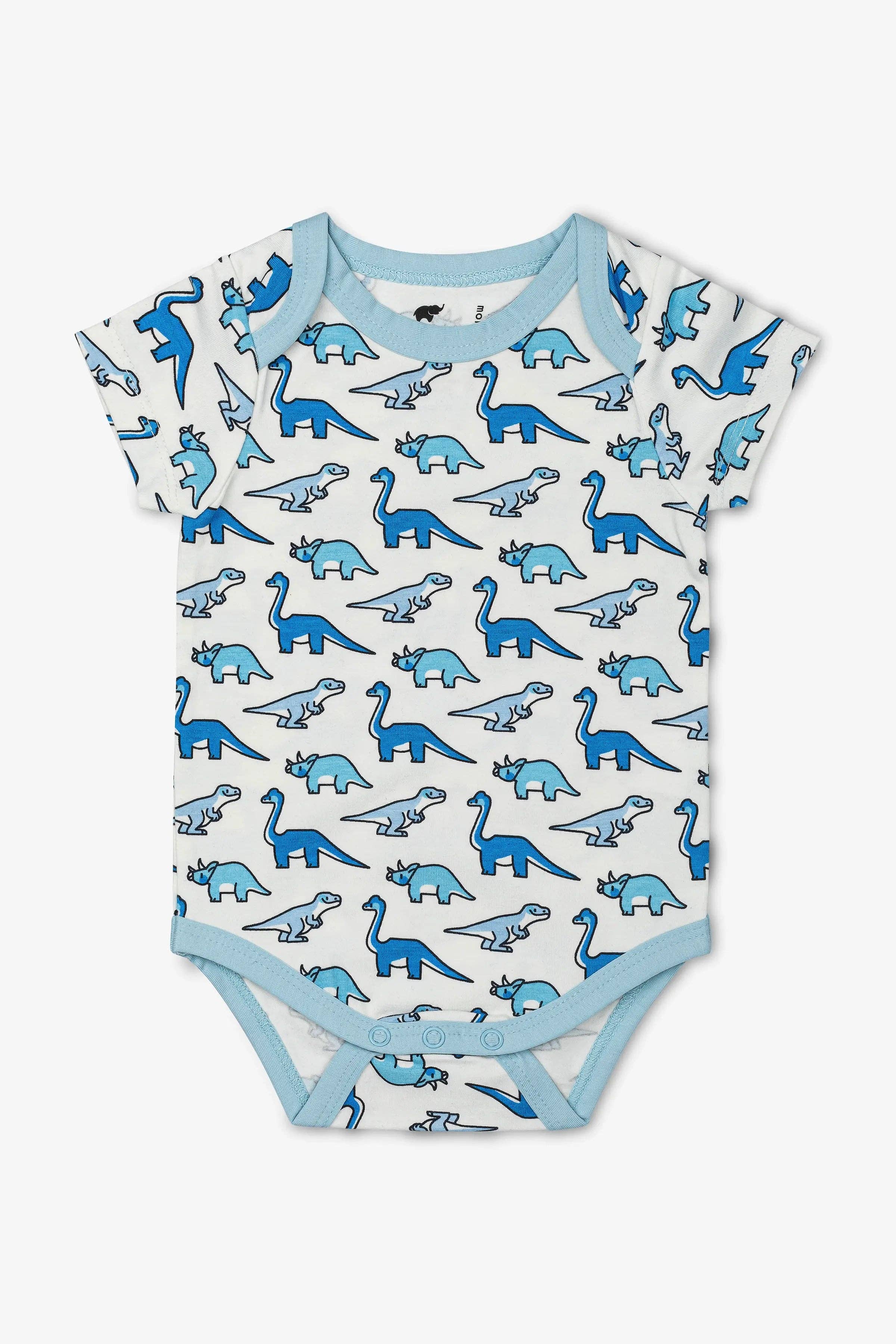 Monica + Andy - Wholesale Clothing Set - Baby - 3-Piece Short Sleeve Baby Bodysuit Set_Navy2