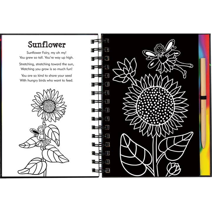 Peter Pauper Press - Wholesale Sketchbook/Sketchpad - Garden Fairies Scratch and Sketch