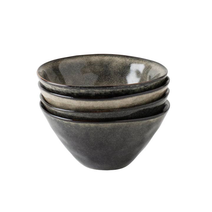 Dutch Rose Amsterdam - Wholesale Bowl - Giftset 4 Bowls 14 cm Green Organic Dutch Rose Amsterdam