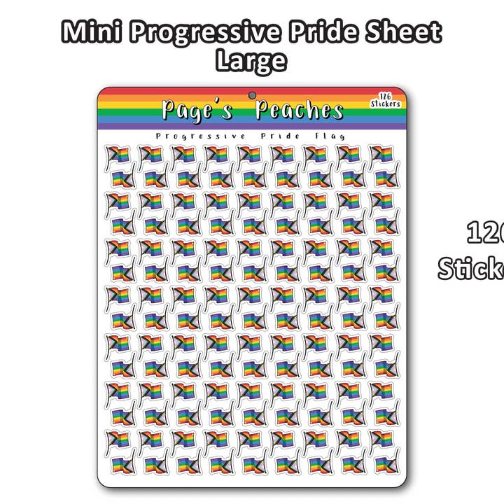 Hojas de mini banderas del orgullo para venta al por mayor de Page's Peaches