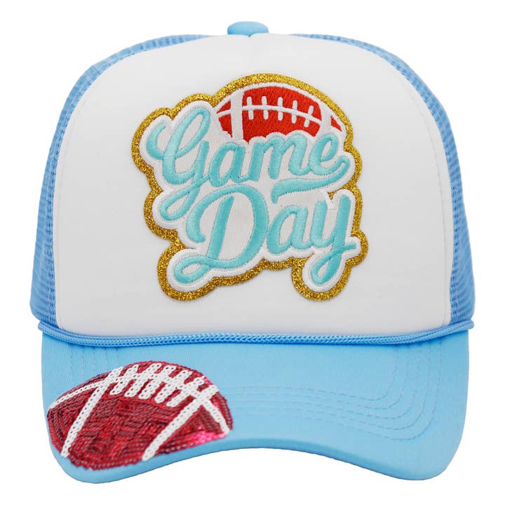 Cap Zone - Wholesale Trucker Hat - Unisex - Football Gameday Patch Sponge Trucker Hat16
