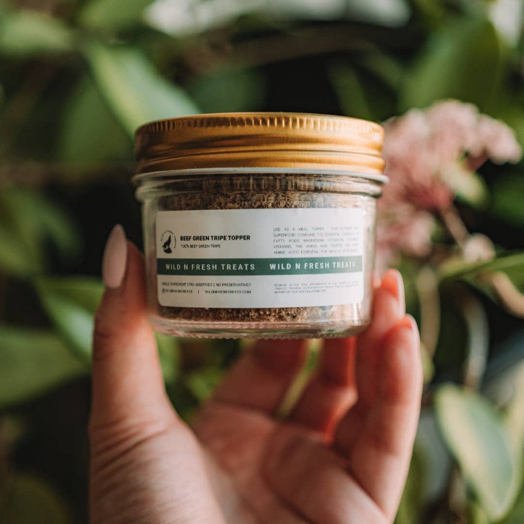 Wild n Fresh Treats – wholesale Godis - Hund – Beef Green Tripe Topper3