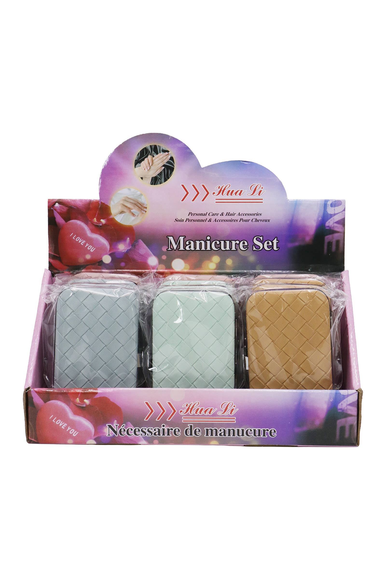 SORTIDAS Kit de 7 Peças para Cuidados com as Unhas em Couro Vegano Trançado para venda a revendedores na Faire2