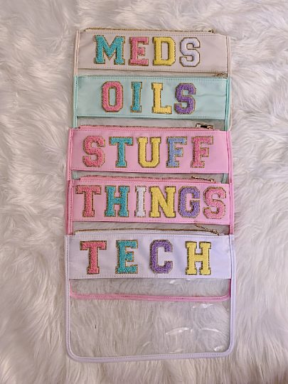 Chicbaby LLC - Wholesale Makeup/Cosmetic Bag - Clear varsity pouch | Blank Clear bags | Clear Makeup bag5