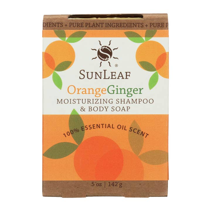 Shampooing et savon pour le corps au gingembre pour la vente par SunLeaf Naturals