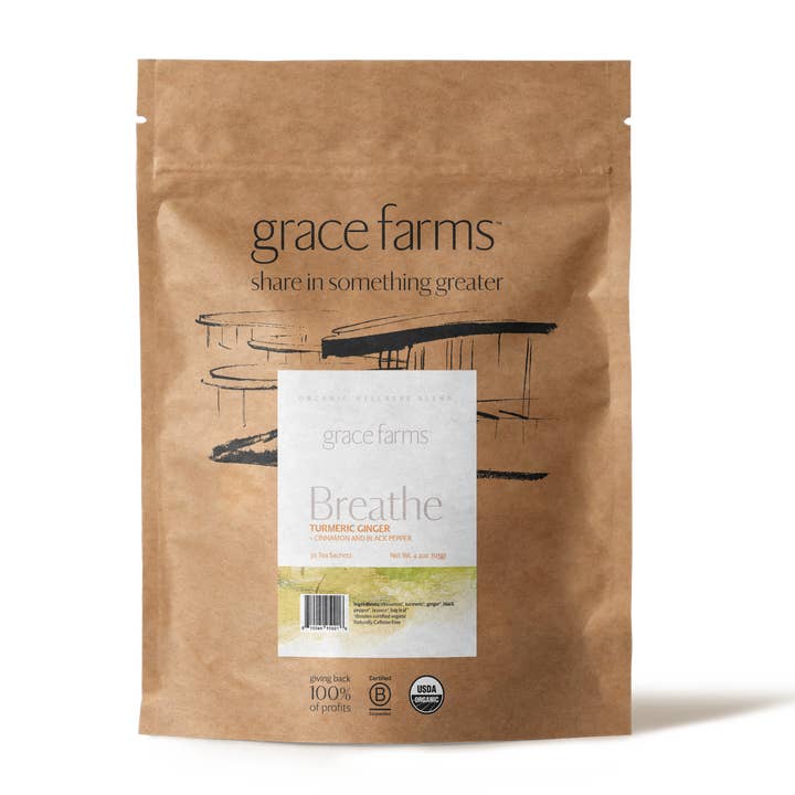 Grace Farms - Wholesale Tea Bags - Breathe | Turmeric Ginger + cinnamon and black pepper3