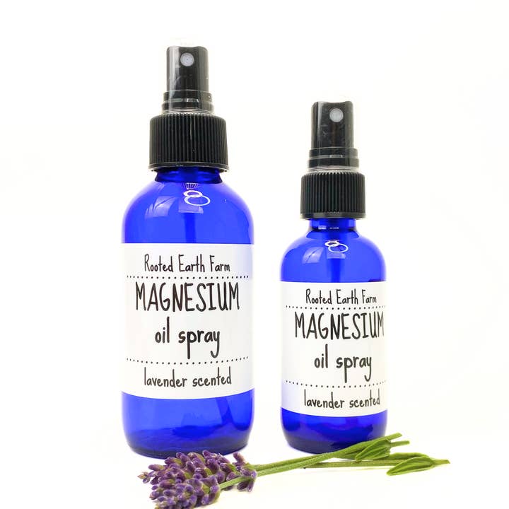 Lavender Magnesium Oil Spray - 2 Size Options for wholesale by Rooted Earth Farm + Apothecary