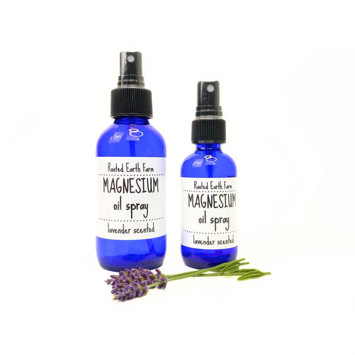Rooted Earth Farm + Apothecary - Wholesale Pain Relief Spray/Cream - Lavender Magnesium Oil Spray - 2 Size Options